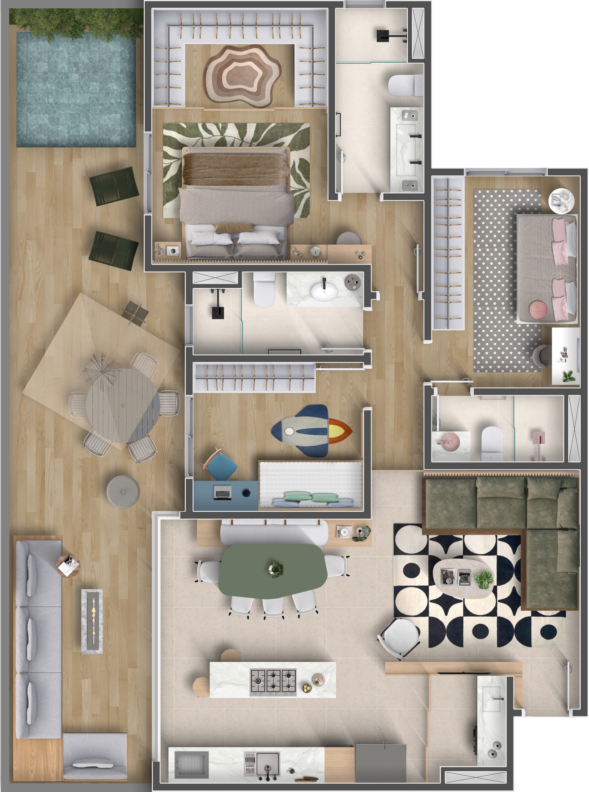 Personalização Canto Garden - DECORADO
