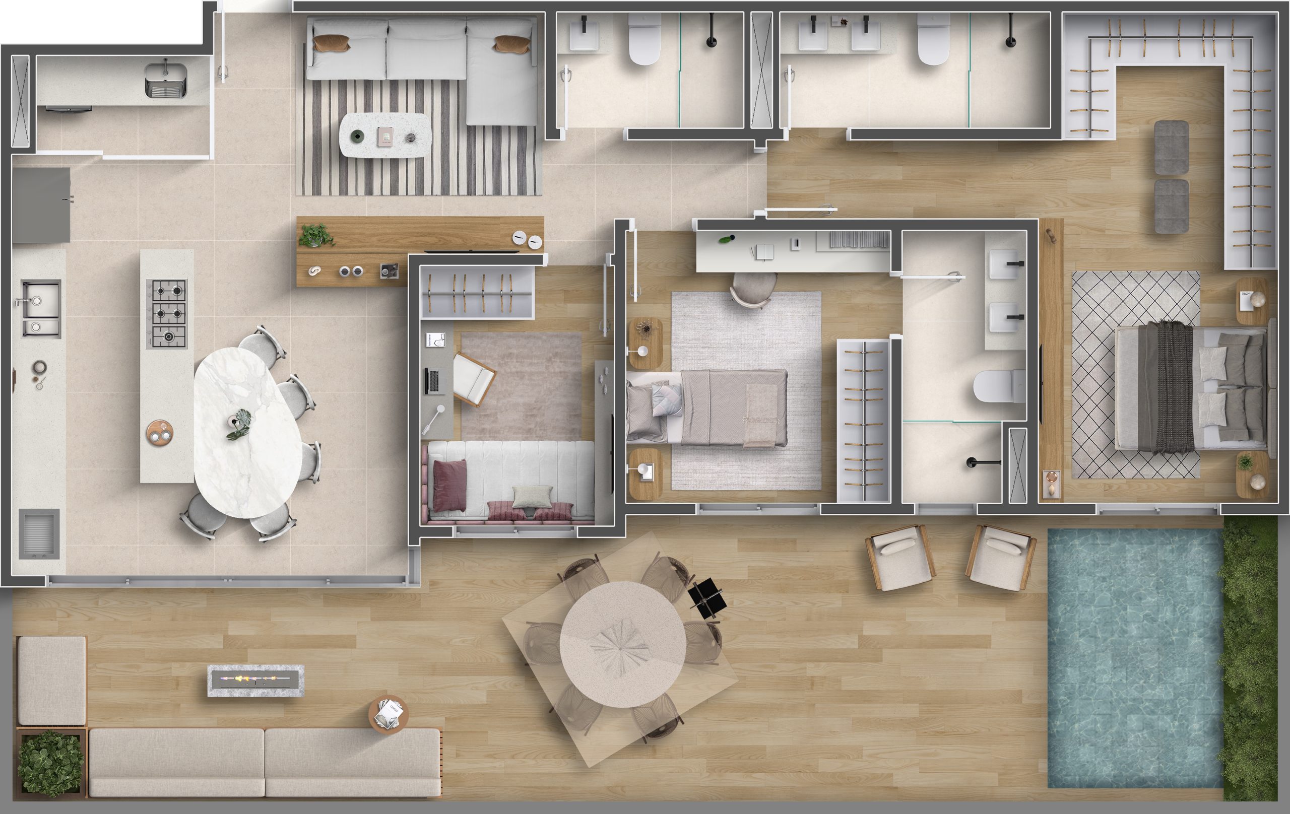 Apartamento Garden Meio
